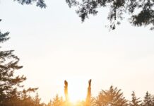 겨울철 필라테스와 요가로 마음 다스리기 woman in black pants and pink shirt standing on green grass field during daytime